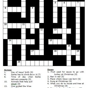 Christmas Crossword